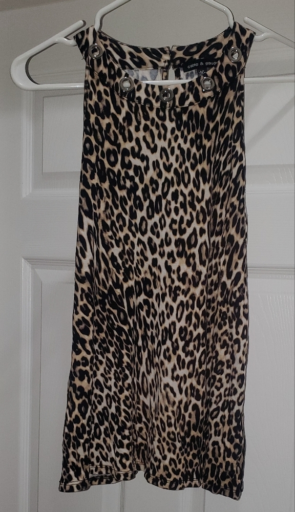 Animal print tank top